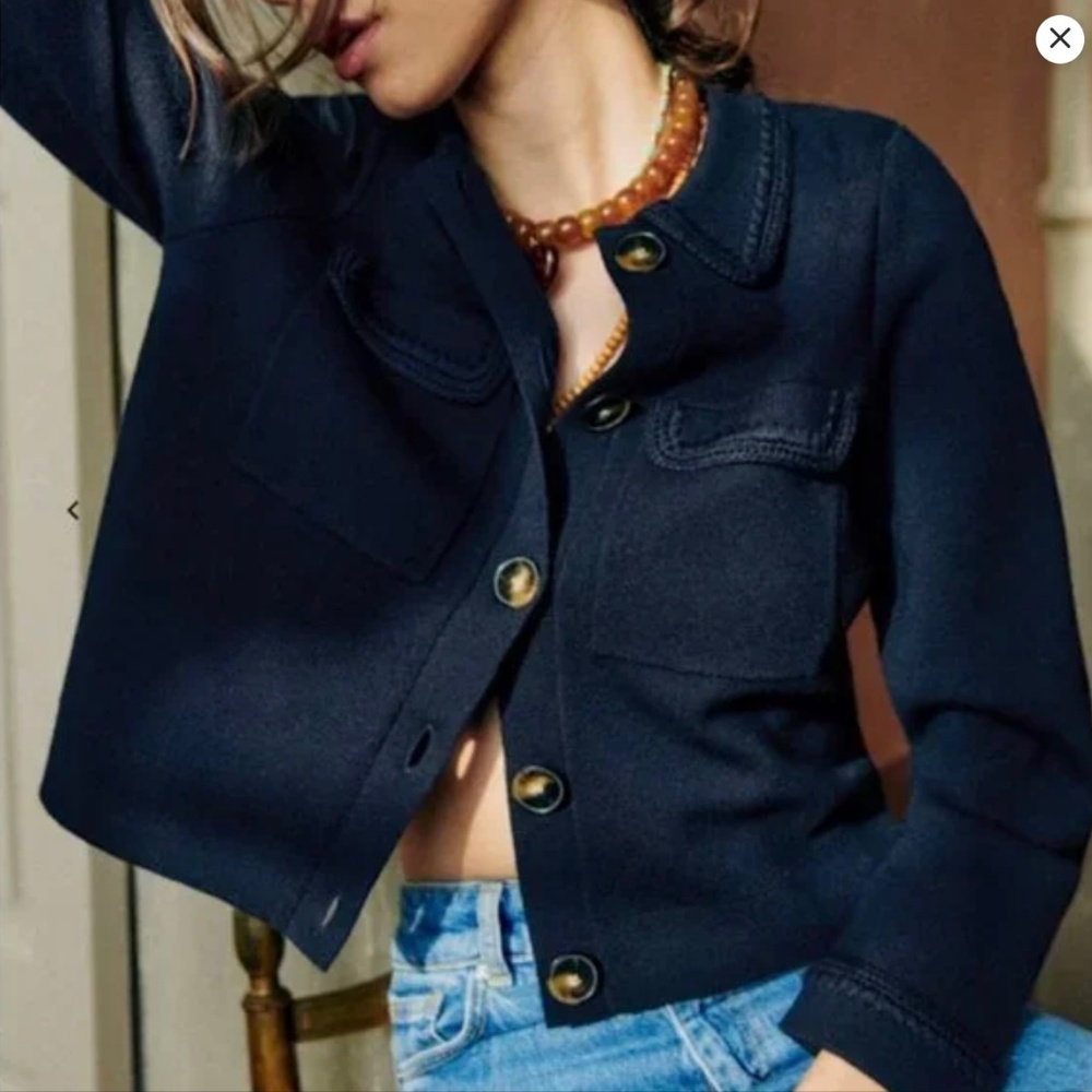 Sezane Betty Cardigan in Navy, Size S